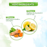Mamaearth Vitamin C Glow Getter Duo | Vitamin C Face Wash - 100 ml & Vitamin C Daily Glow Sunscreen SPF50 ++ - 50 g