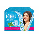 Vivel Cool Mint, Soft Fresh Skin Soap Pack of 4 (150g *4)