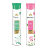 Yardley London Imperial Jasmine and English Rose Each Deodorant Spray For Women - 150ml (Pack of 2)