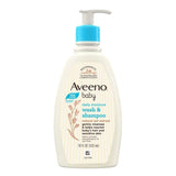 Aveeno Baby Daily Moisture Wash & Shampoo | Gentle Cleanser for Head to Toe | for Dry & Sensitive Skin 532ml - Deals999
