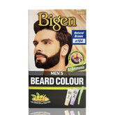 bgnb104 - Bigen Men's Beard Color Natural Brown (B104) 20gm+20gm=40gm - Looknstyle