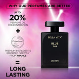 belklbmprm - Bella Vita Luxury Klub Men Eau De Parfum Liquid Perfume With Lemon, Rose And Vanilla (100ml) - Looknstyle