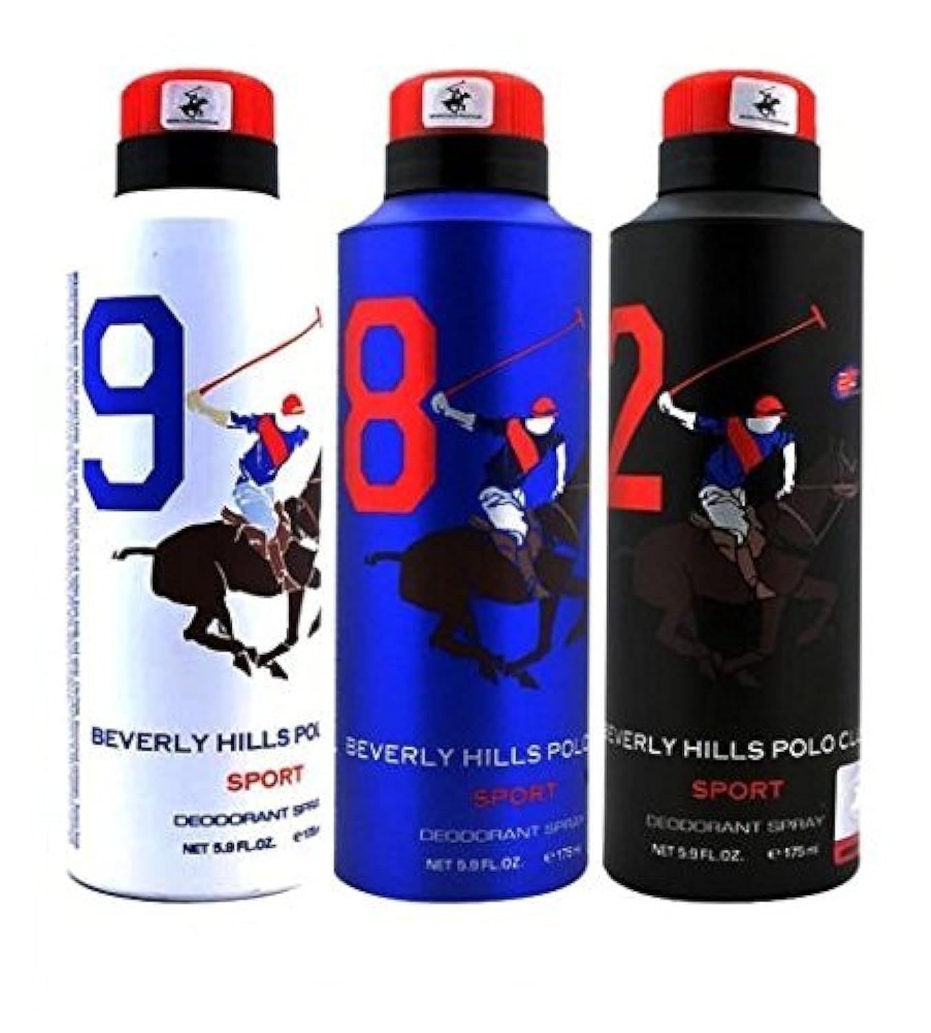 bphc289deo - BEVERLY HILLS POLO CLUB 9,8,2 MEN SPORT DEODORANT SPRAY PACK OF 3 - Looknstyle