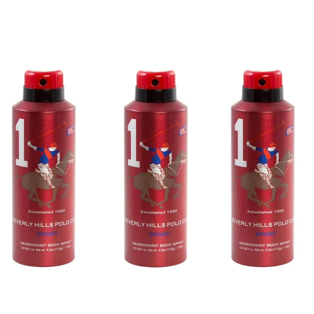 Beverly Hills Polo Club No. 1 deodorant for men pack of 3 - Deals999