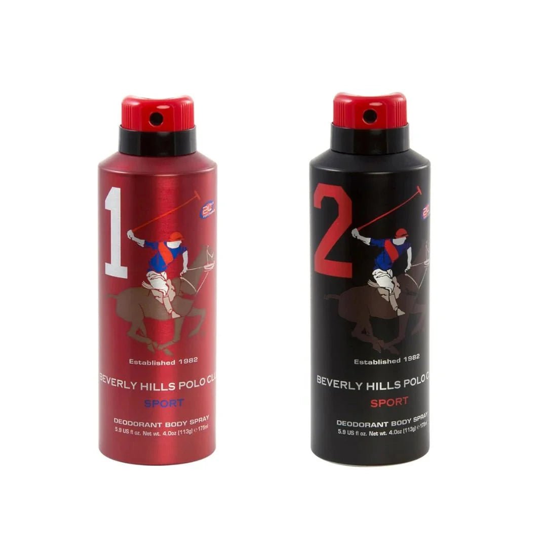 plo29 - Beverly Hills Polo Club No. 1 (Mens) and No. 2 (mens) body spray combo - Looknstyle
