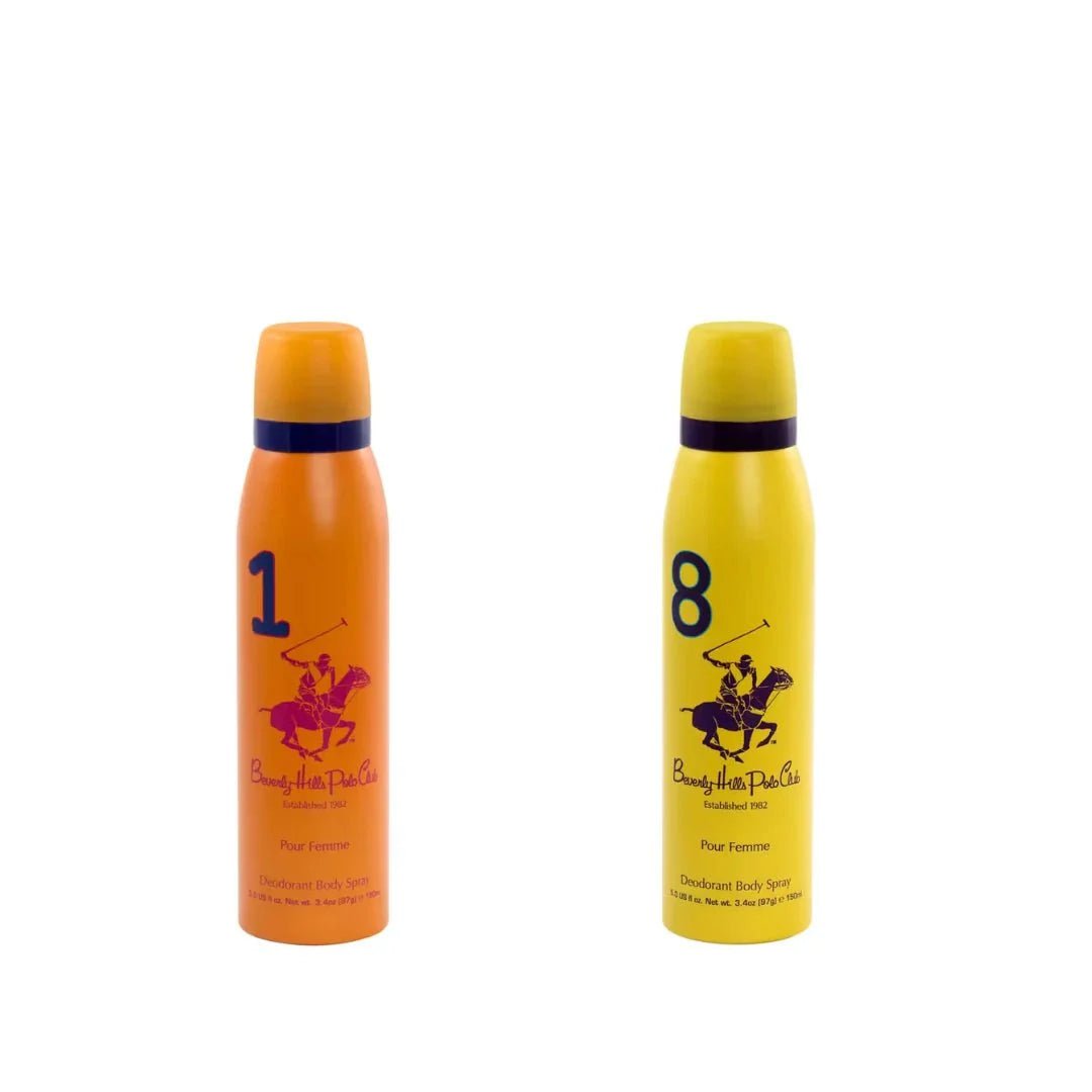 plocmb1n8wmn - Beverly Hills Polo Club No.1 and No.8 combo deodorant for women 150ml - Looknstyle