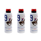 Beverly Hills Polo Club No.9 deodorant for men pack of 3 - Deals999
