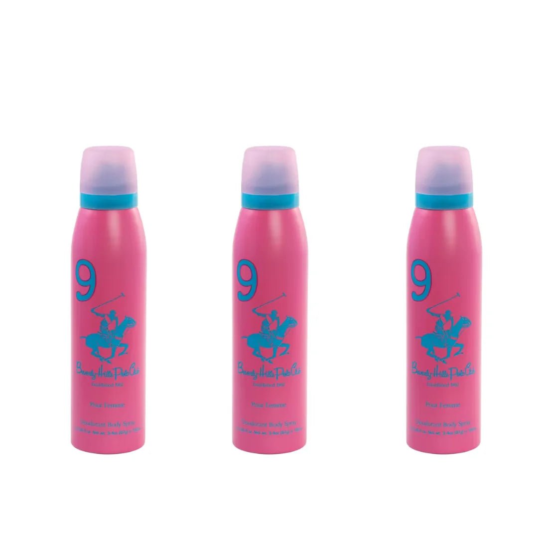plowmndo93 - Beverly Hills Polo Club No.9 deodorant for women 150ml (pack of 3) - Looknstyle