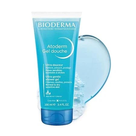 biode9 - Bioderma Atoderm gel douche Gentle Shower Gel for Normal To Dry Skin, 100 ml - Looknstyle