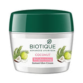 biog - BIOTIQUE Coconut Brightening Instant Glow Cream - For All Skin Types (175g) - Looknstyle