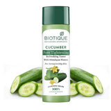 btqtnr - Biotique Cucumber Pore Tightening Toner With Himalayan Waters (120ml) - Looknstyle