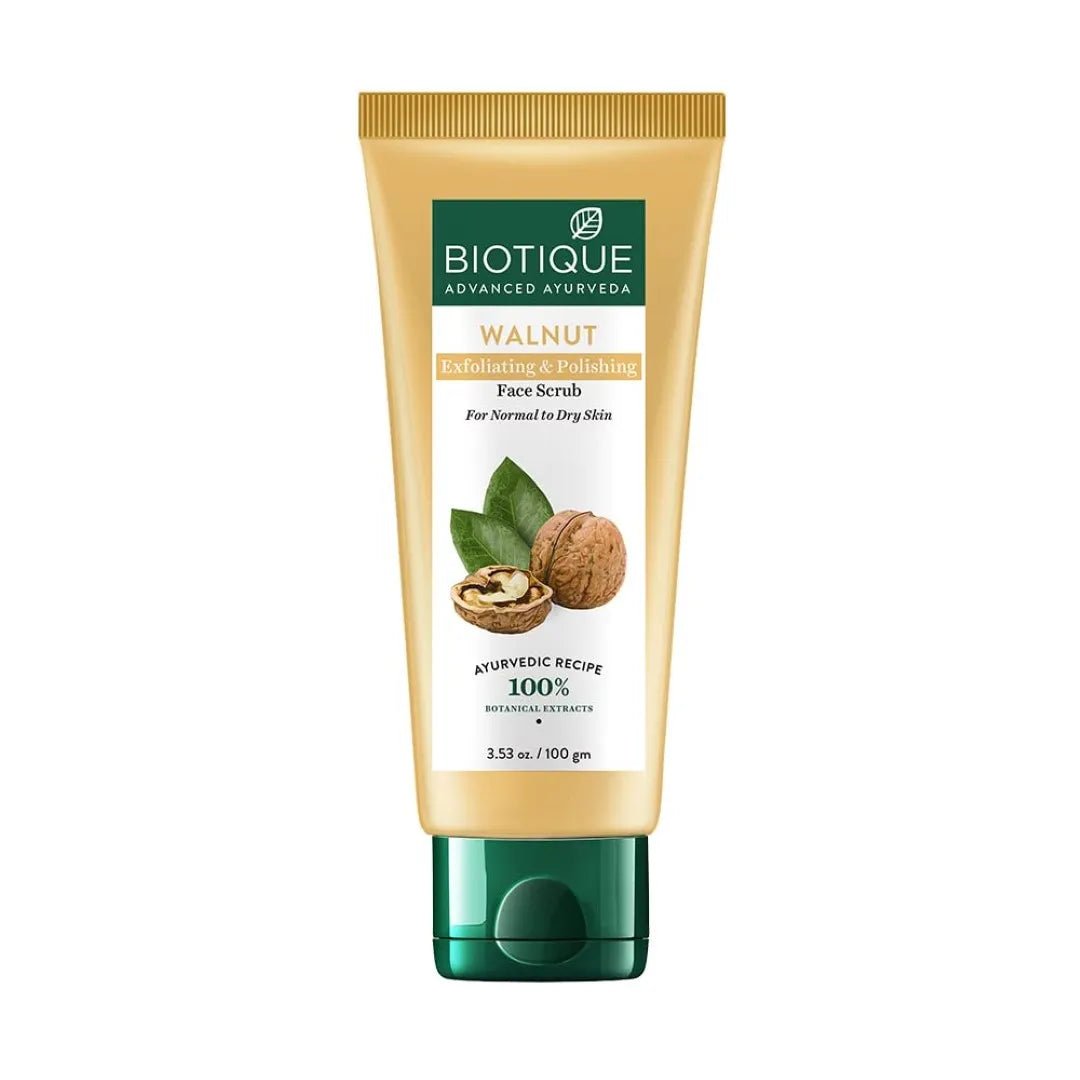 bio15 - Biotique Walnut Exfoliating & Polishing Face Scrub For Normal to Dry Skin, 100gm Visit the Biotique Store - Looknstyle