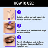 buelnr - Blue Heaven One stroke Liquid Black Glossy Eyeliner, 3.5ml - Looknstyle