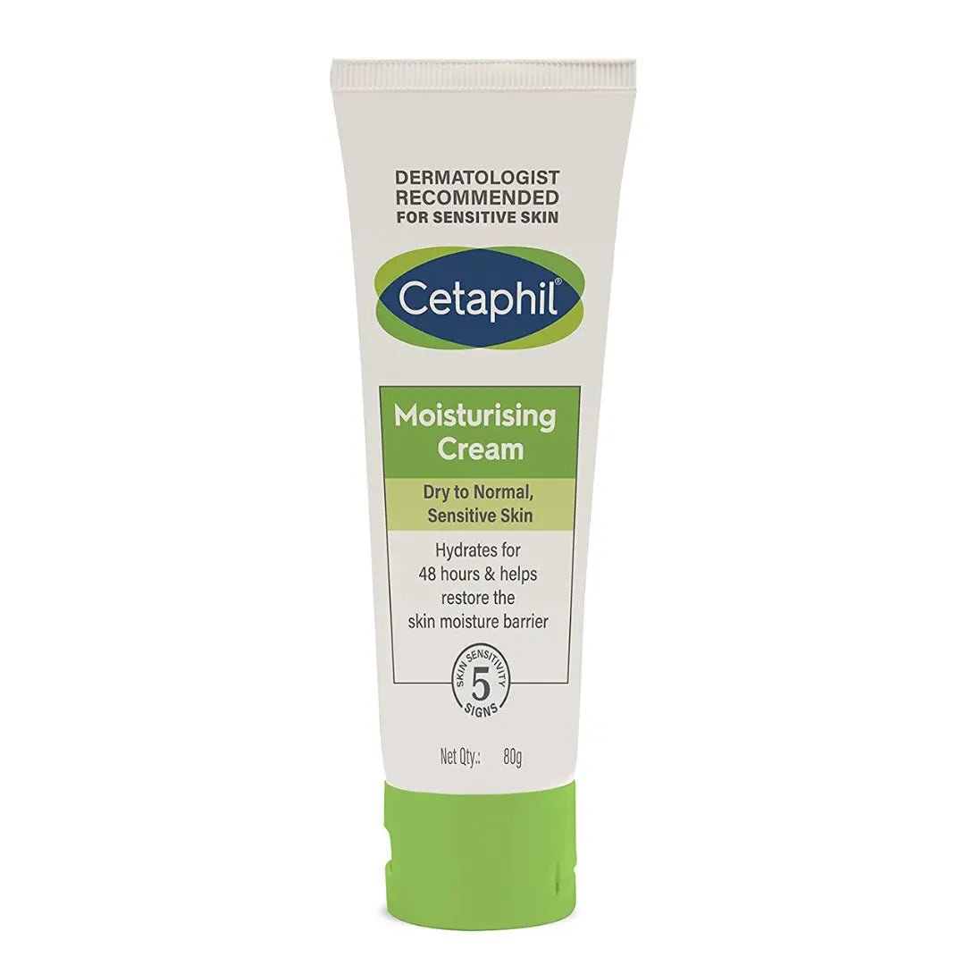 clmgc80g - Cetaphil Moisturising Cream | Dry To Normal, Sensitive Skin (80gm) - Looknstyle