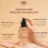 charm04 - Charmacy Milano Matte Foundation - 02 - 24Hr, SPF25, Waterproof, Full Coverage, Lightweight, HD Finis - Looknstyle