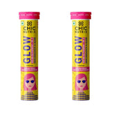 Chicnutrix Glow- 20 Effervescent Tablets| Japanese Glutathione & Vit. C (pack of 2)