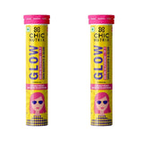 Chicnutrix Glow- 20 Effervescent Tablets| Japanese Glutathione & Vit. C (pack of 2)