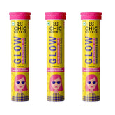 Chicnutrix Glow- 20 Effervescent Tablets| Japanese Glutathione & Vit. C (pack of 3)