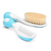 chiblucmb - Chicco Brush And Comb - Light Blue, 2 Piece - Looknstyle