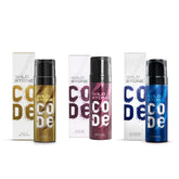 Wild Stone Code Titanium, gold and iridium body perfumes for men (120ml)