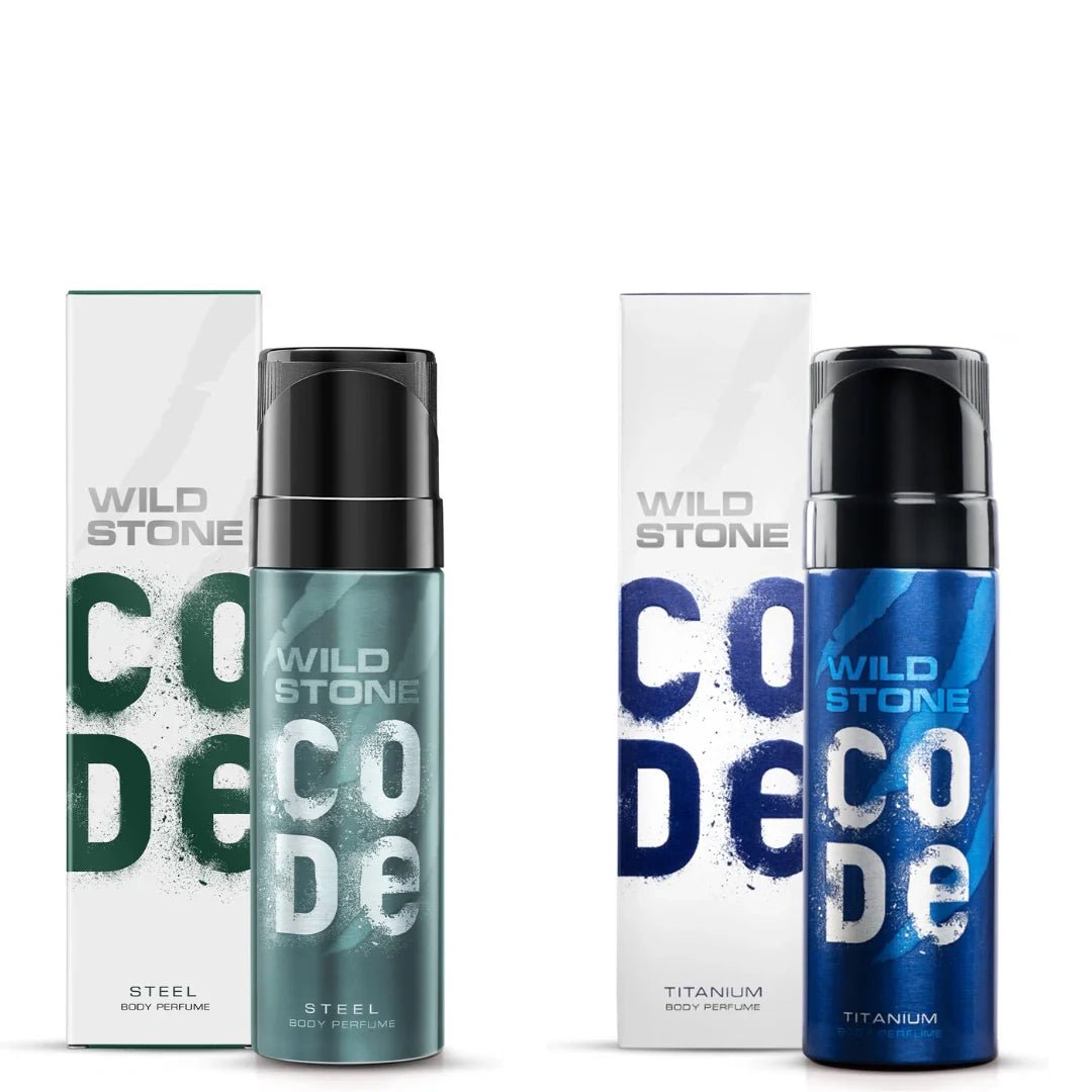 wdcdstltitnm - Wild Stone Code steel and Titanium body perfumes (120ml) - Looknstyle