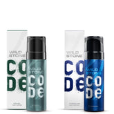 Wild Stone Code steel and Titanium body perfumes (120ml)