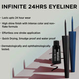 clrbreyeliner - Colorbar Infinite 24 Hours Eyeliner, Blue 003, 2.5ml | Non - transfer| Sweat proof formula | Lasts upto 24 hours - Looknstyle