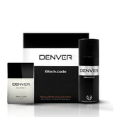 denverblachcod 150 ml - Denver Black Code Gift Pack Perfume 60ml & Deodorant 150ml For Men - Looknstyle