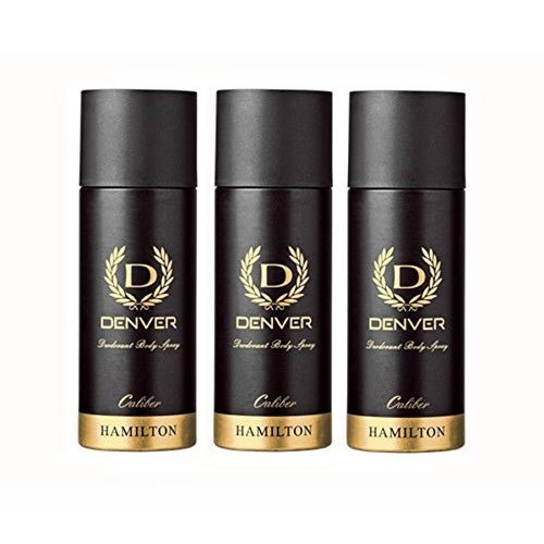 dnvr73 - Denver Hamilton Caliber Deodorant for Men, 165 ml (Pack of 3) - Looknstyle