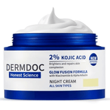 fc niht cream dermdoc - DERMDOC 2% Kojic Acid Glow Fusion Formula Night Cream with Niacinamide & Alpha Arbutin for Skin Brightening (50 gm) | Face Cream I Night Cream I Kojic Acid Brightening Cream I Glowing Skin - Looknstyle