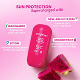 dotsun-Dot & Key Dragon Fruit Bounce Sunscreen In-Vivo Tested SPF 50+ PA++++, With New-Age UV Filters, Lightweight, Cushion-Gel Texture, Fast-Absorbing, Niacinamide Infused, Broad Spectrum Protection || 50g-Looknstyle