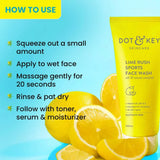 DOT & KEY Lime Rush Sports Face Wash (100ml) - Deals999