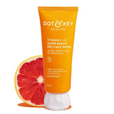 dt4 - DOT & KEY Vitamin C + E Super Bright Gel Face Wash For Glowing And Brightening Skin | All Skin Types|With Triple Vitamin C| Face Wash For Women & Men|100 Ml - Looknstyle