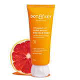 DOT & KEY Vitamin C + E Super Bright Gel Face Wash For Glowing And Brightening Skin | All Skin Types|With Triple Vitamin C| Face Wash For Women & Men|100 Ml