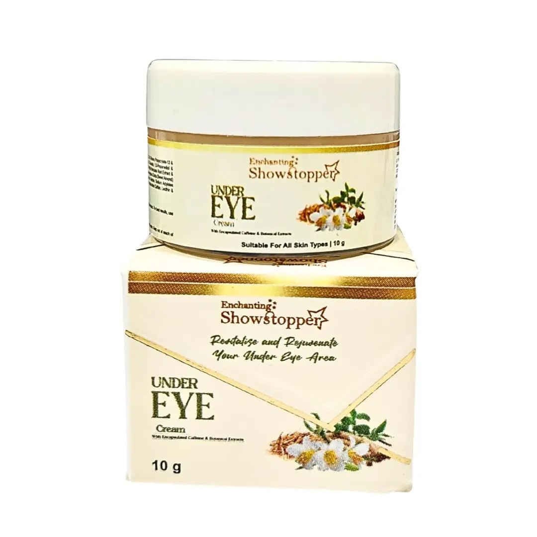 SHOWSTOPPERUNDEREYECREAM - Enchanting Showstopper Under Eye Cream for Dark Circles & Puffiness with Quinoa & Hyaluronic Acid | Anti - Aging Eye Cream for Fine Lines, Hydration... - Looknstyle