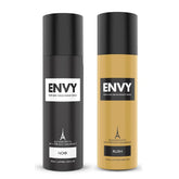 evy62 - Envy Rush & Noir Deodorant For Men (120ml*2) - Looknstyle