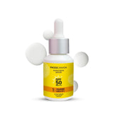 Facecsnsrm - FACES CANADA Sunscreen Serum, 30ml | SPF 50 PA+++ | Protects From UVA & UVB Rays | 1% Hyaluronic Acid & Vitamin C | Lightweight | No White Cast | Natural Radiant Glow| No Alcohol | No Parabens - Looknstyle