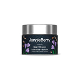 JUNGLE BERRY Kumkumadi & Bakuchi Night Cream with Intense Night Repair Formula Cream for Brightness Skin and Reduce Dark Spots | 25g