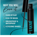 Lakme Eyeconic Liquid Eye Liner, Black, Long Lasting Matte Waterproof Liner - Smudge Proof, Transfer Proof Eye Makeup for 24 hrs, 4.5 ml