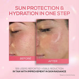 RENEE Pink Therapy PDRN 2-In-1 Sunscreen + Moisturizer SPF 50 PA+++ | In-Vivo Tested | With Niacinamide | Broad Spectrum UVA & UVB Protection | No..