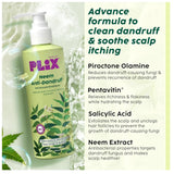 PLIX - THE PLANT FIX Neem Anti-Dandruff Advanced Shampoo | Piractone Olamine & Pentavitin Paraben & Sulphate Free | For Men & Women | 200ml