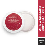 Colorbar On The Go Nail Lacquer Remover Wipes-tp30-04 | Vegan | Handbag-friendly | Enriched with Olive Oil | Dermatologically Tested