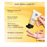 SUGAR Cosmetics Tan Ban 1% Kojic Acid Sunscreen SPF60 ++++ | 1% Peptide Complex | Barrier Repair | No White Cast | 50ml