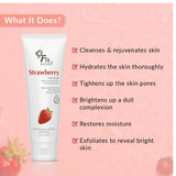 Fixderma Strawberry Face Wash with Vitamin E & Strawberry Extract | Face Wash & Face Cleanser | Face Wash for Oily Skin (All Type Skin) | Face Wash for Women & Men - 75g