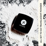 SUGAR Cosmetics All Set To Go Translucent Powder For Face | Setting Loose Powder For Face | Lightweight & Long Lasting | Matte Finish | Lasts Upto 8 Hrs | 7Gm, Whit