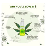 Colorbar Vita Hemp Restoring and Balancing Milk Serum | Nourishing | Pomegranate Scent | Natural | Vitamin C | Hemp seed oil | Hydrating