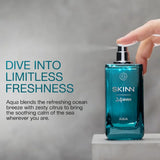 Skinn By Titan | 24Seven Aqua Perfume - 100 Ml | Perfume For Man | Gift for Men | Premium Fragrance | Grooming Essentials | Long Lasting Smell for Men | Eau De Parfum