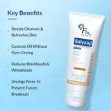 Fixderma 2% Salicylic Acid Face Wash for Oily Skin | Sulphate Free | Face Cleanser for Acne or Pimples | Acne Clearing Face Wash for Men & Women - 60 ML