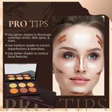 Colorbar 24Hrs Wear Concealer Palette, Light-Medium