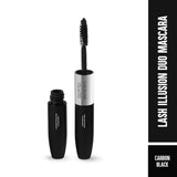 Colorbar Duo Mascara, Carbon Black, 4ml | Lengthening | Volumizing | Smudge-proof and waterproof